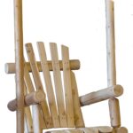 31" X 24" X 47" Rustic Natural Wood Porch Swing