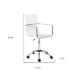 39.49-Inch Adjustable Swivel Office Chair with Lumbar Support 12 39.49-Inch Adjustable Swivel Office Chair with Lumbar Support