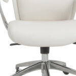 40-Inch White Faux Leather Adjustable Executive Office Chair 9 40-Inch White Faux Leather Adjustable Executive Office Chair