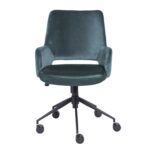 37.21-Inch Adjustable Swivel Velvet Office Chair With Lumbar Support 7 37.21-Inch Adjustable Swivel Velvet Office Chair With Lumbar Support