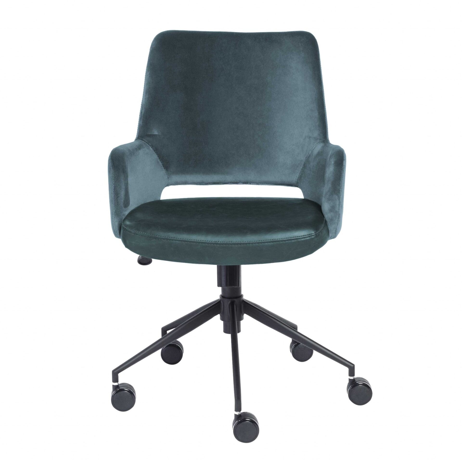 37.21-Inch Adjustable Swivel Velvet Office Chair With Lumbar Support 1 37.21-Inch Adjustable Swivel Velvet Office Chair With Lumbar Support