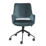 37.21-Inch Adjustable Swivel Velvet Office Chair With Lumbar Support 9 37.21-Inch Adjustable Swivel Velvet Office Chair With Lumbar Support