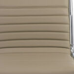 26 Inch Taupe Faux Leather Adjustable Swivel Office Chair
