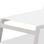 Set Of 2 White Modern Adjustable Aluminum Chaise Lounges