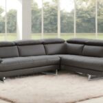 Dark Gray Genuine Leather L Shaped Sofa with Chaise Sectional 12 Dark Gray Genuine Leather L Shaped Sofa with Chaise Sectional