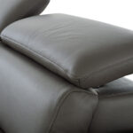 Dark Gray Genuine Leather L Shaped Sofa with Chaise Sectional 8 Dark Gray Genuine Leather L Shaped Sofa with Chaise Sectional