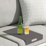16.5 W x 12 D Gray Steel Ash Tray