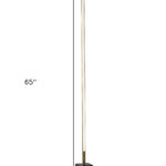 Minimalist Brass LED Floor Lamp With Black Marble Base 12 Minimalist Brass LED Floor Lamp With Black Marble Base