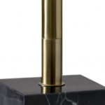 Minimalist Brass LED Floor Lamp With Black Marble Base 9 Minimalist Brass LED Floor Lamp With Black Marble Base
