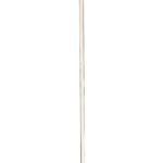Minimalist Ambient Glow Floor Lamp, Brushed Steel and White Marble
