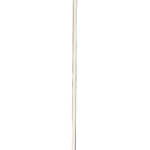 Minimalist Ambient Glow Floor Lamp, Brushed Steel and White Marble