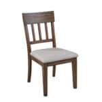 Farmhouse Pine Side Chairs Mystic Brown with Cushion (Set of 2) 6 Farmhouse Pine Side Chairs Mystic Brown with Cushion (Set of 2)