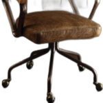 32-Inch Tufted Faux Leather Swivel Office Chair with Casters 10 32-Inch Tufted Faux Leather Swivel Office Chair with Casters
