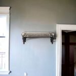 55" Gray and Black Floral Upholstered Distressed Entryway Bench 12 55" Gray and Black Floral Upholstered Distressed Entryway Bench
