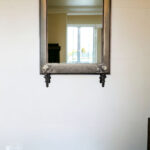 55" Gray and Black Floral Upholstered Distressed Entryway Bench 11 55" Gray and Black Floral Upholstered Distressed Entryway Bench