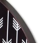 Black And White Painted Wood Oversized Analog Wall Clock