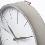 Minimalist Gray Metal Table Clock With Quartz Movement