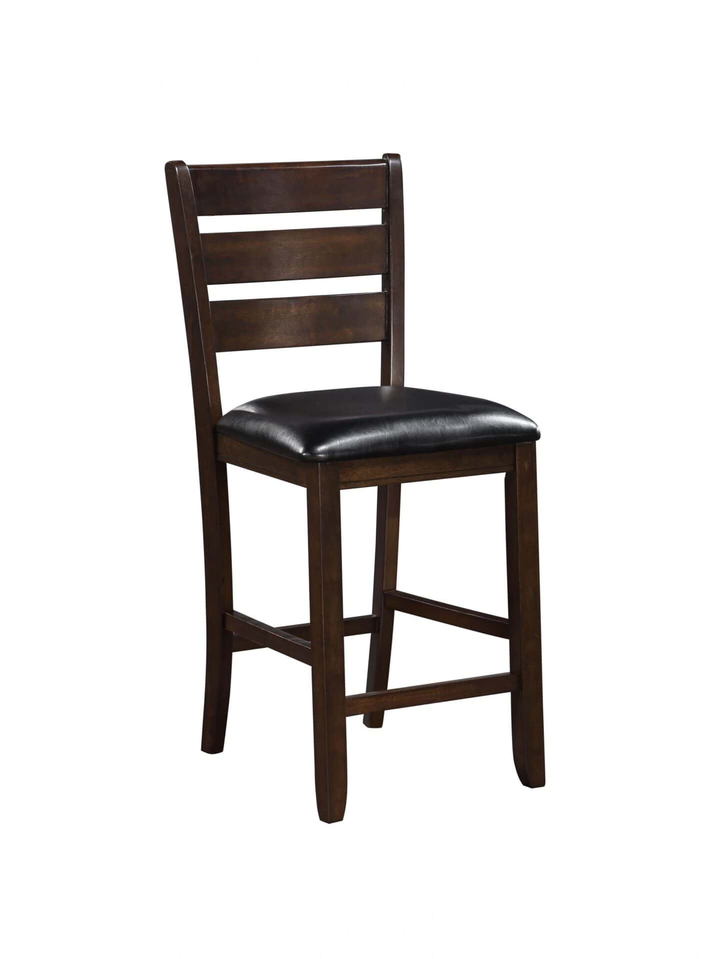 41 Inch Black and Brown Wood Counter Height Bar Stools (Set of 2) 1 41 Inch Black and Brown Wood Counter Height Bar Stools (Set of 2)
