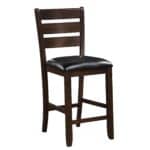 41 Inch Black and Brown Wood Counter Height Bar Stools (Set of 2) 8 41 Inch Black and Brown Wood Counter Height Bar Stools (Set of 2)