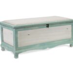 Green Wooden Storage Bench with Cushion and Hinged Lift Lid 10 Green Wooden Storage Bench with Cushion and Hinged Lift Lid