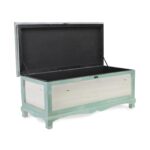 Green Wooden Storage Bench with Cushion and Hinged Lift Lid 15 Green Wooden Storage Bench with Cushion and Hinged Lift Lid