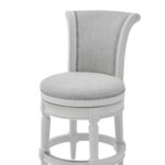 39-Inch Light Gray Swivel Counter Height Bar Stool 3 39-Inch Light Gray Swivel Counter Height Bar Stool