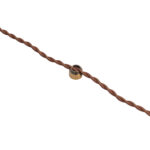 Black Plug-In Ceiling Lamp with Braided Wire and Adjustable Hanging