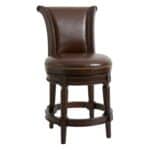 25 Inch Dark Brown Swivel Counter Height Bar Stool With Footrest 8 25 Inch Dark Brown Swivel Counter Height Bar Stool With Footrest
