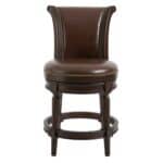25 Inch Dark Brown Swivel Counter Height Bar Stool With Footrest 10 25 Inch Dark Brown Swivel Counter Height Bar Stool With Footrest