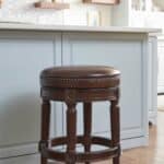 26-Inch Brown Faux Leather Swivel Backless Counter Height Bar Stool 16 26-Inch Brown Faux Leather Swivel Backless Counter Height Bar Stool