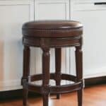 26-Inch Brown Faux Leather Swivel Backless Counter Height Bar Stool 11 26-Inch Brown Faux Leather Swivel Backless Counter Height Bar Stool