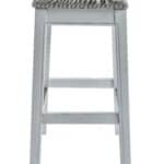 26 Inch Gray and White Backless Counter Height Bar Stool 11 26 Inch Gray and White Backless Counter Height Bar Stool
