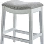 26 Inch Gray and White Backless Counter Height Bar Stool 14 26 Inch Gray and White Backless Counter Height Bar Stool