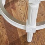 26” White Wood Backless Swivel Counter Height Bar Stool 15 26” White Wood Backless Swivel Counter Height Bar Stool