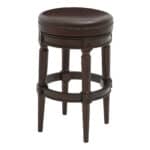 31-Inch Brown Faux Leather Swivel Backless Bar Stool 11 31-Inch Brown Faux Leather Swivel Backless Bar Stool