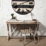 Classic 28 Inch Brown Writing Desk with Sturdy Wood Base 11 Classic 28 Inch Brown Writing Desk with Sturdy Wood Base