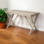Classic 28 Inch Brown Writing Desk with Sturdy Wood Base 7 Classic 28 Inch Brown Writing Desk with Sturdy Wood Base