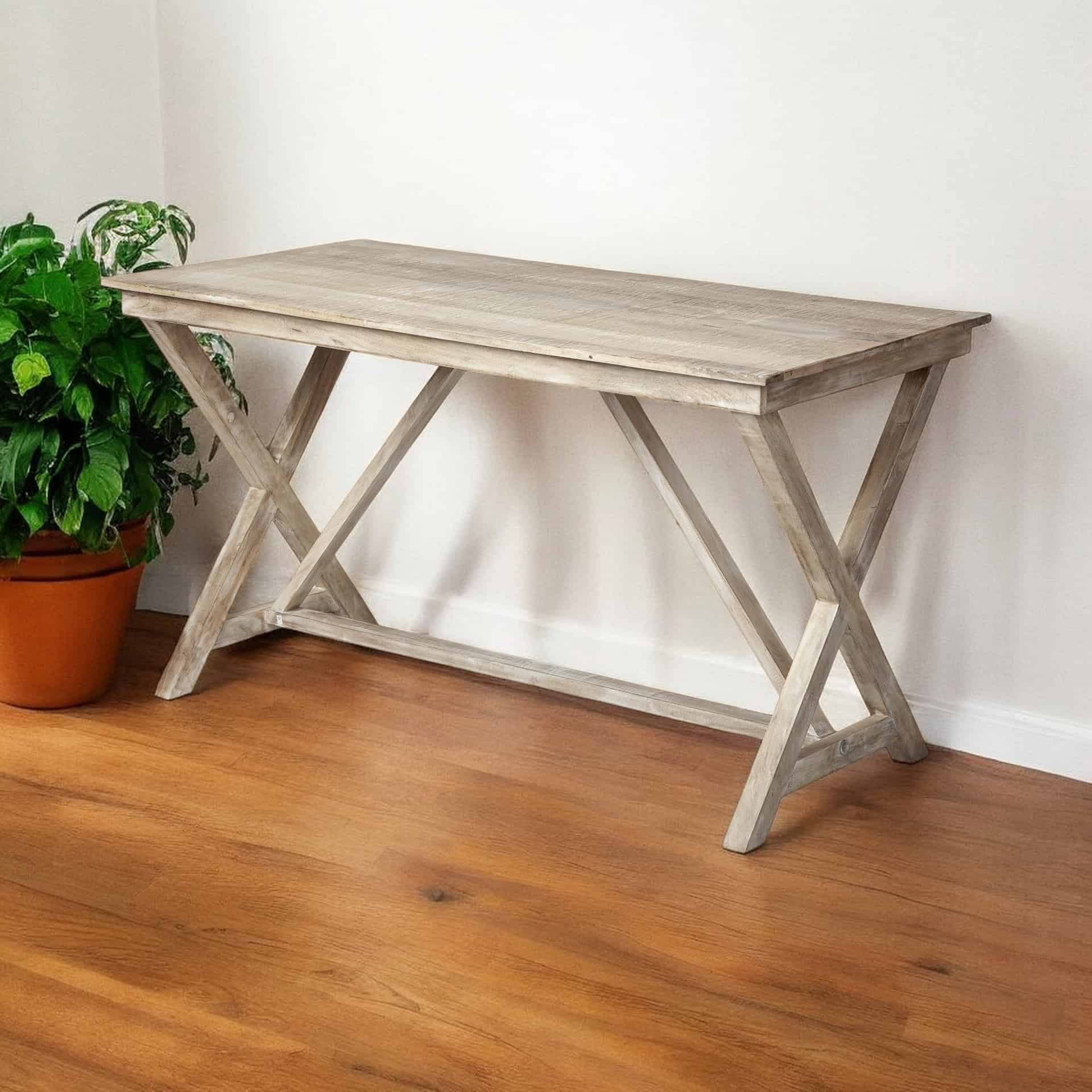 Classic 28 Inch Brown Writing Desk with Sturdy Wood Base 1 Classic 28 Inch Brown Writing Desk with Sturdy Wood Base