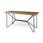 Live Edge Acacia Wood Writing Desk With Matte Black Base 10 Live Edge Acacia Wood Writing Desk With Matte Black Base