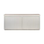 Brown and White Solid Wood Farmhouse Sideboard with Four Doors 13 Brown and White Solid Wood Farmhouse Sideboard with Four Doors