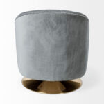 Gray Velvet Swivel Accent Chair with Gold Base 13 Gray Velvet Swivel Accent Chair with Gold Base