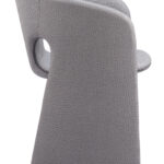 Slate Gray Dining Chair with Steel Frame and Vinyl Upholstery 9 Slate Gray Dining Chair with Steel Frame and Vinyl Upholstery
