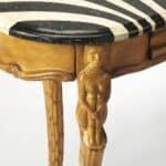 Exotic Zebra Black and White Curved Writing Desk 12 Exotic Zebra Black and White Curved Writing Desk