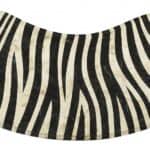Exotic Zebra Black and White Curved Writing Desk 11 Exotic Zebra Black and White Curved Writing Desk