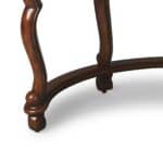 48 Inch Crescent Shape Leather Top Writing Desk 13 48 Inch Crescent Shape Leather Top Writing Desk