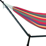 Tropical Stripe Two Person Hammock With Stand