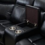 Black Polyester Blend Power Reclining L Shaped Corner Sectional 12 Black Polyester Blend Power Reclining L Shaped Corner Sectional