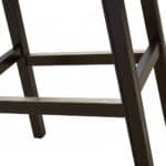 31-Inch Tan and Espresso Backless Faux Leather Bar Stool