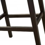 31-Inch Gray and Espresso Backless Faux Leather Bar Stool 15 31-Inch Gray and Espresso Backless Faux Leather Bar Stool