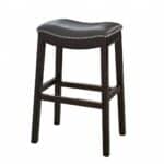 31-Inch Gray and Espresso Backless Faux Leather Bar Stool 13 31-Inch Gray and Espresso Backless Faux Leather Bar Stool